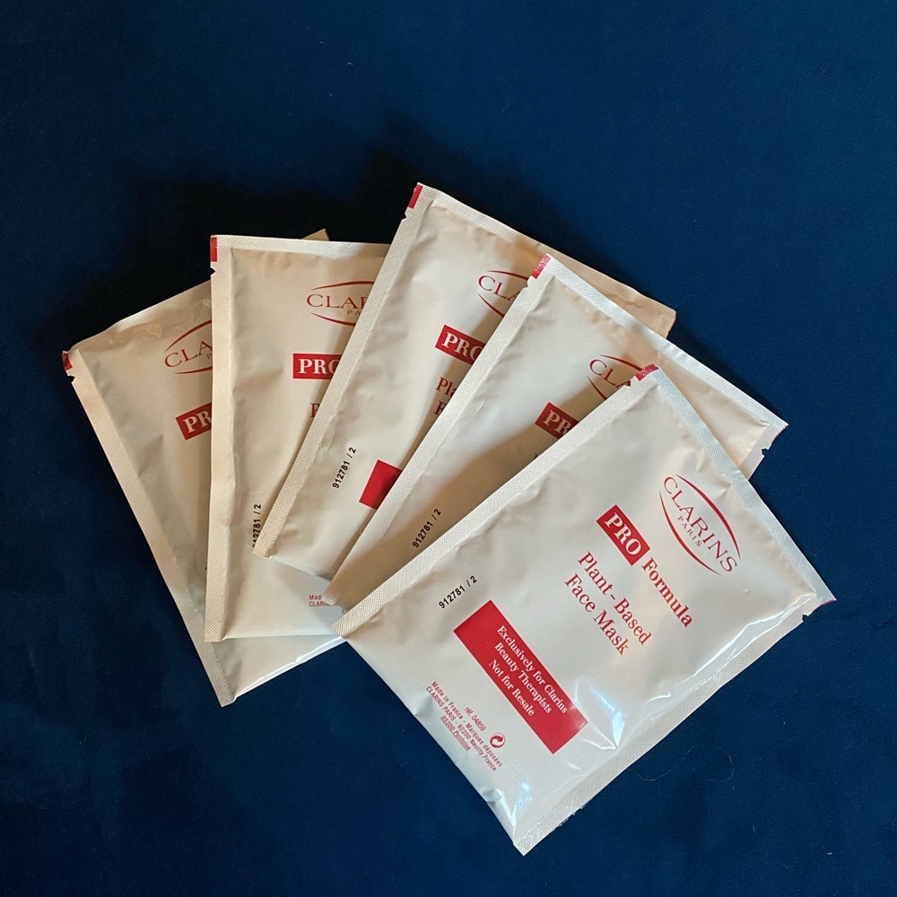 Clarins Pro Fórmula Plant Based Face Mask - Lot of 5 masks